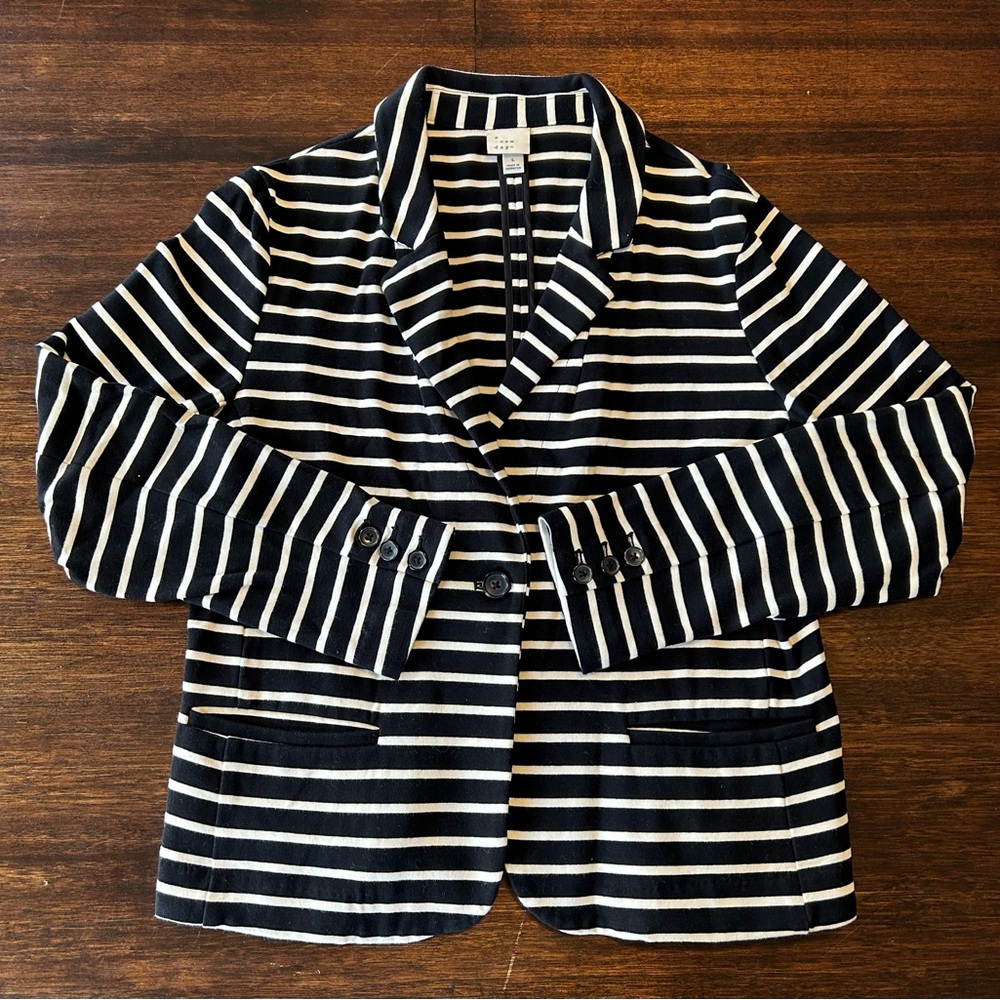 a new day Women's Black and White Blazer